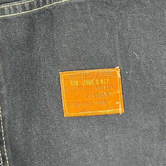 Structure Sz 40 Wide Leg Black Vintage Cargo Pants - Picture 5 of 8